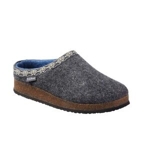 L.L. Bean Gray Wool Slipper Clog